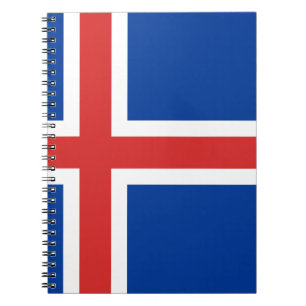 Carnet Drapeau de l'Islande