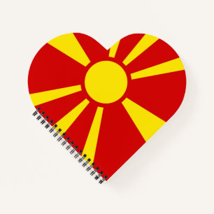Carnet Drapeau de Macédoine du Nord