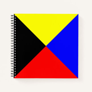 Carnet Drapeau de signalisation maritime ICS Zoulou en sp