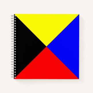 Carnet Drapeau de signalisation maritime ICS Zoulou en sp