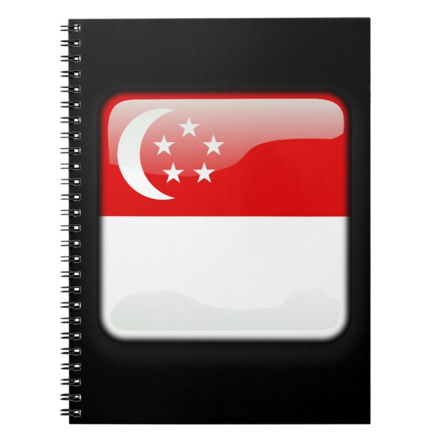 Carnet Drapeau de Singapour (Devant)