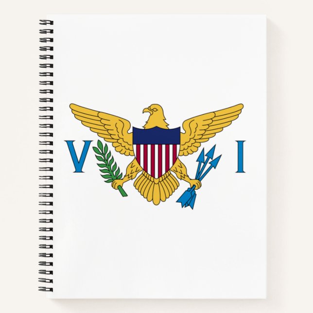 Carnet Drapeau des îles Vierges américaines (Devant)