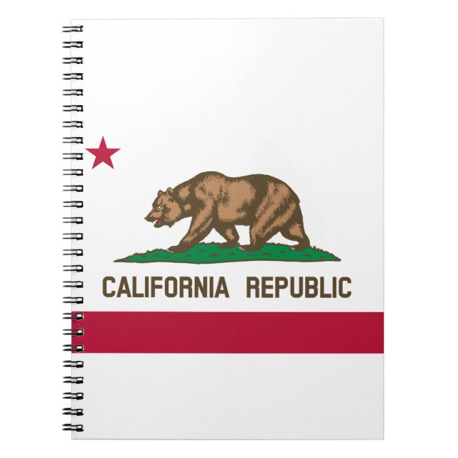 Carnet Drapeau d'État de la République de Californie (Devant)