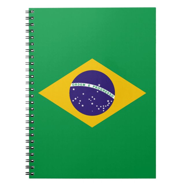 Carnet Drapeau du Brésil Bandeira do Brasil (Devant)