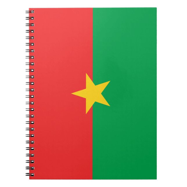 Carnet Drapeau du Burkina Faso (Devant)