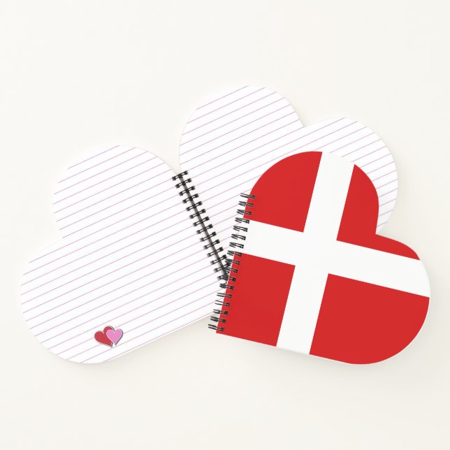 Carnet Drapeau du Danemark (Intérieur)