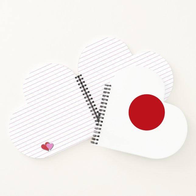 Carnet Drapeau du Japon (Intérieur)