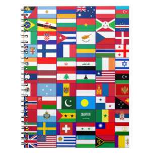 Carnet Drapeau du monde