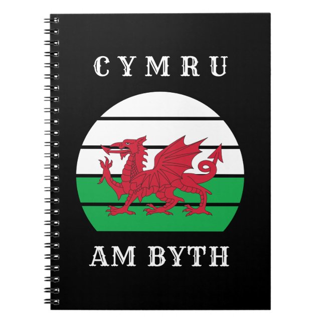 Carnet Drapeau Du Pays De Galles Cymru Am By Fier D'Être  (Devant)