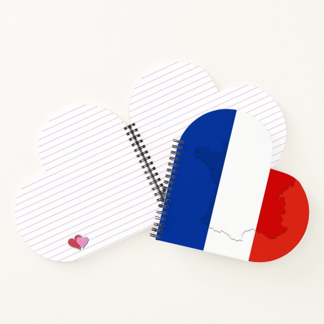 Carnet drapeau français (Intérieur)