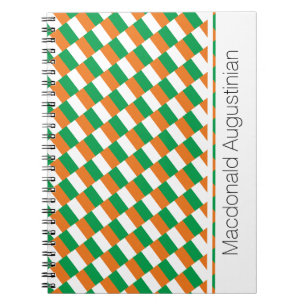 Carnet Drapeau irlandais IRLANDE Personnalisé Patriotique