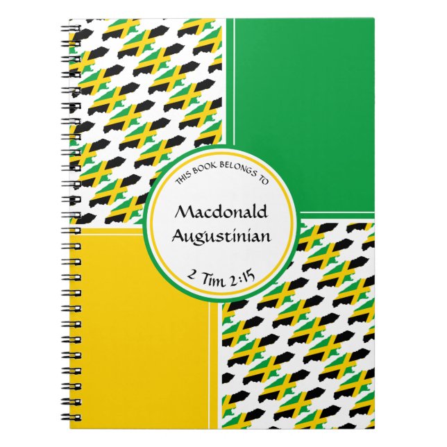 Carnet Drapeau JAMAICA | Plan | Sermon (Devant)