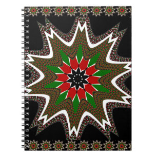 Carnet Drapeau kényan couleurs Art Imprimer/graphique