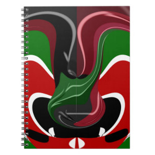 Carnet Drapeau Kényan en effervescence : un art moderne d