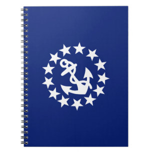 Carnet Drapeau Nautique Américain Ancre Étoiles Bleu