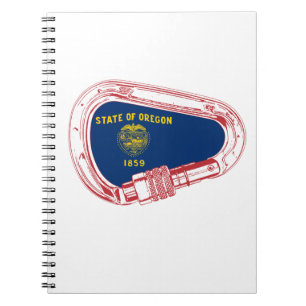 Carnet Drapeau Oregon Escalade carabiner