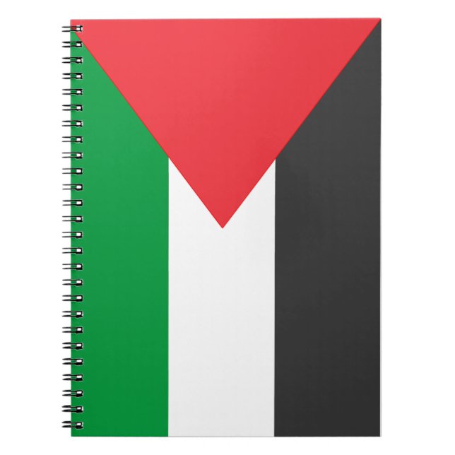 Carnet Drapeau palestinien Libérez la Palestine customisé (Devant)