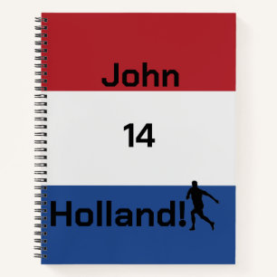 Carnet Drapeau personnalisé de la Hollande Football Fiert