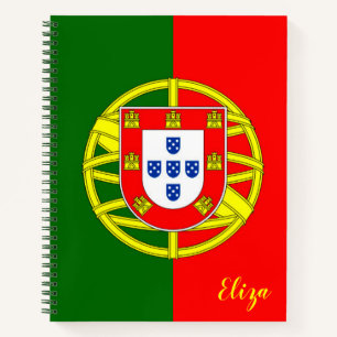 Carnet Drapeau portugais personnalisé