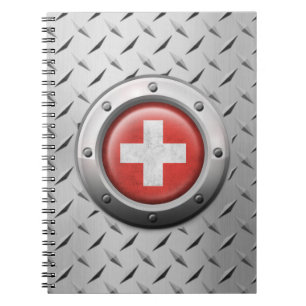 Carnet Drapeau suisse industriel avec le graphique en