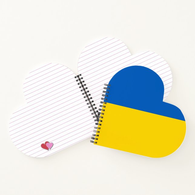 Carnet Drapeau ukrainien (Intérieur)