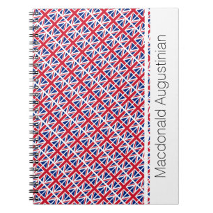 Carnet Drapeau UNION JACK personnalisé patriotique