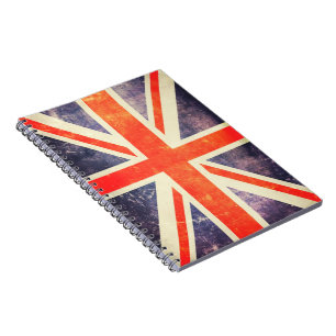 Carnet Drapeau vintage d'Union Jack