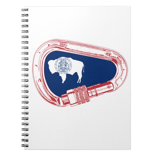 Carnet Drapeau Wyoming Escalade Carabiner (Devant)