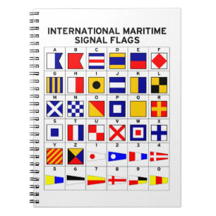 Carnet Drapeaux de signal maritimes internationaux