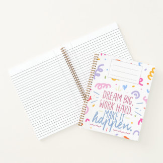 carnet "Dream Big"