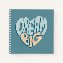 Carnet Dream Big : Coeur bleu du succès