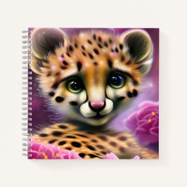 Carnet Dreamy Eyed Baby Cheetah