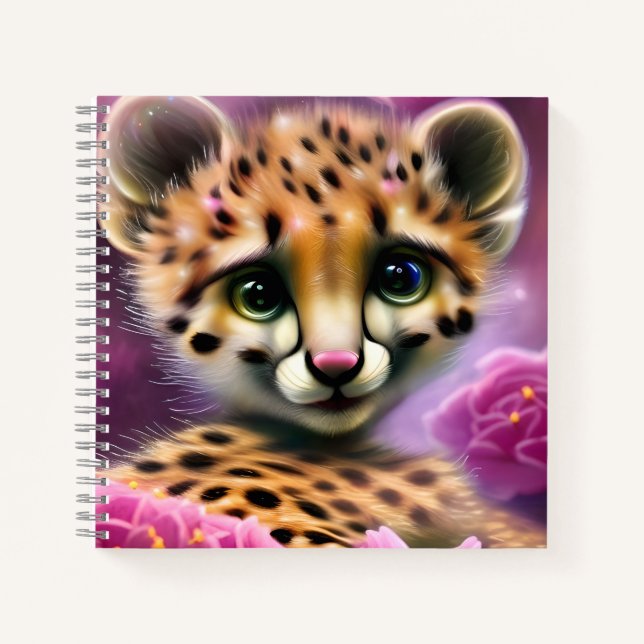 Carnet Dreamy Eyed Baby Cheetah (Devant)