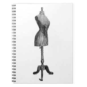 Carnet Dressform victorien vintage, plein corps