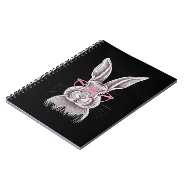 Carnet Drôle Bunny mignon Cadeaux de famille Pâques (Côté gauche)