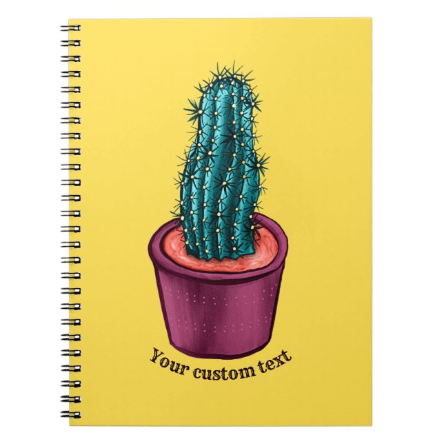 Carnet Drôle Cactus Pot Trippy Psychedelic Prickly Hugs (Devant)