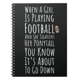 Carnet Drôle cadeau de football d'automne pour les filles
