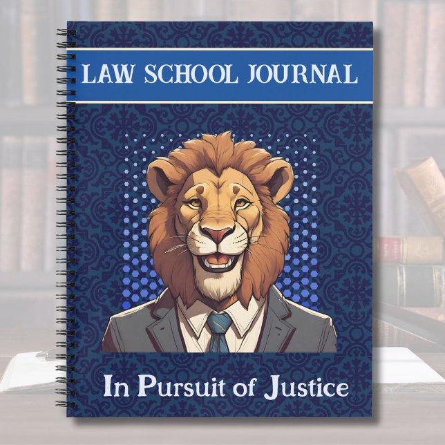 Carnet Drôle cadeau Lion pour l'application de la loi par (Funny Lion Gift for Law Student Lawyer Enforcement)