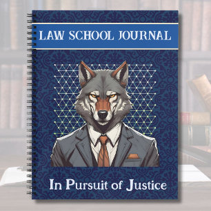 Carnet Drôle cadeau Wolf pour un avocat étudiant en droit