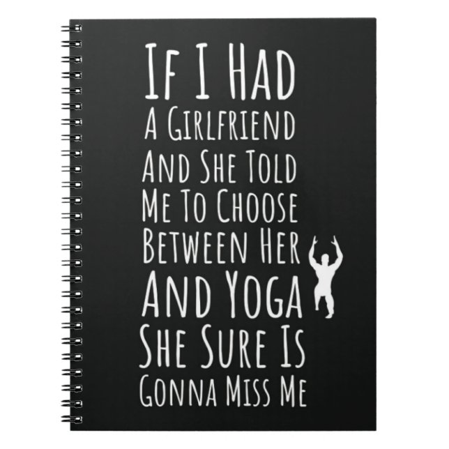 Carnet Drôle Cadeaux De Yoga Pour Hommes Pour Lui Yogi (Devant)