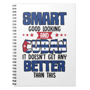 Carnet Drôle Citation Cubanaise Drapeau Nationalité