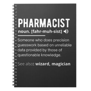 Carnet drôle de définition de pharmacien T-shirt sarcas