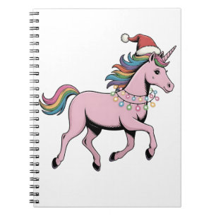 Carnet Drôle de hachelotl chapeau de Noël Santa Xmas tenu