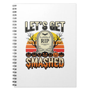 Carnet Drôle de Halloween Casse-gueule Cimetière Design