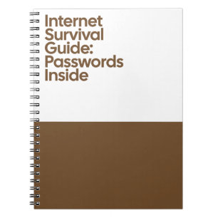 Carnet drôle de mot de passe Internet