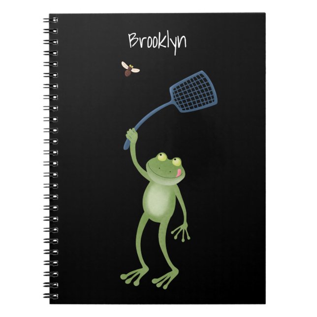 Carnet Drôle dessin animé de la mouche à bec de grenouill (Devant)