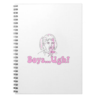 Carnet Drôle dessin animé mème de fille - "garçons...ough