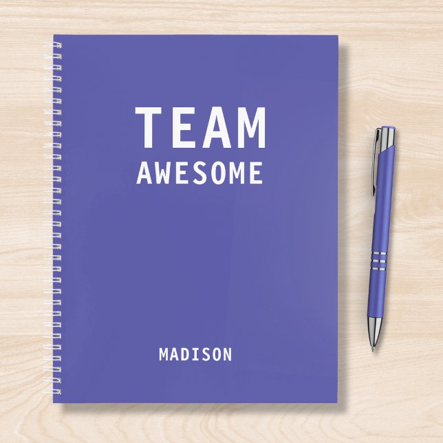Carnet Drôle Équipe Purple Réunion de bureau personnalisé (Créateur téléchargé)