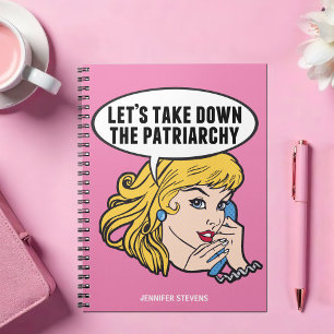 Carnet Drôle féministe Pop Art Anti Patriarchie Personnal