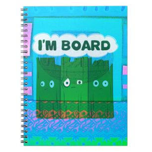 Carnet Drôle Inspirational Graphic Je m'ennuie Texte Art